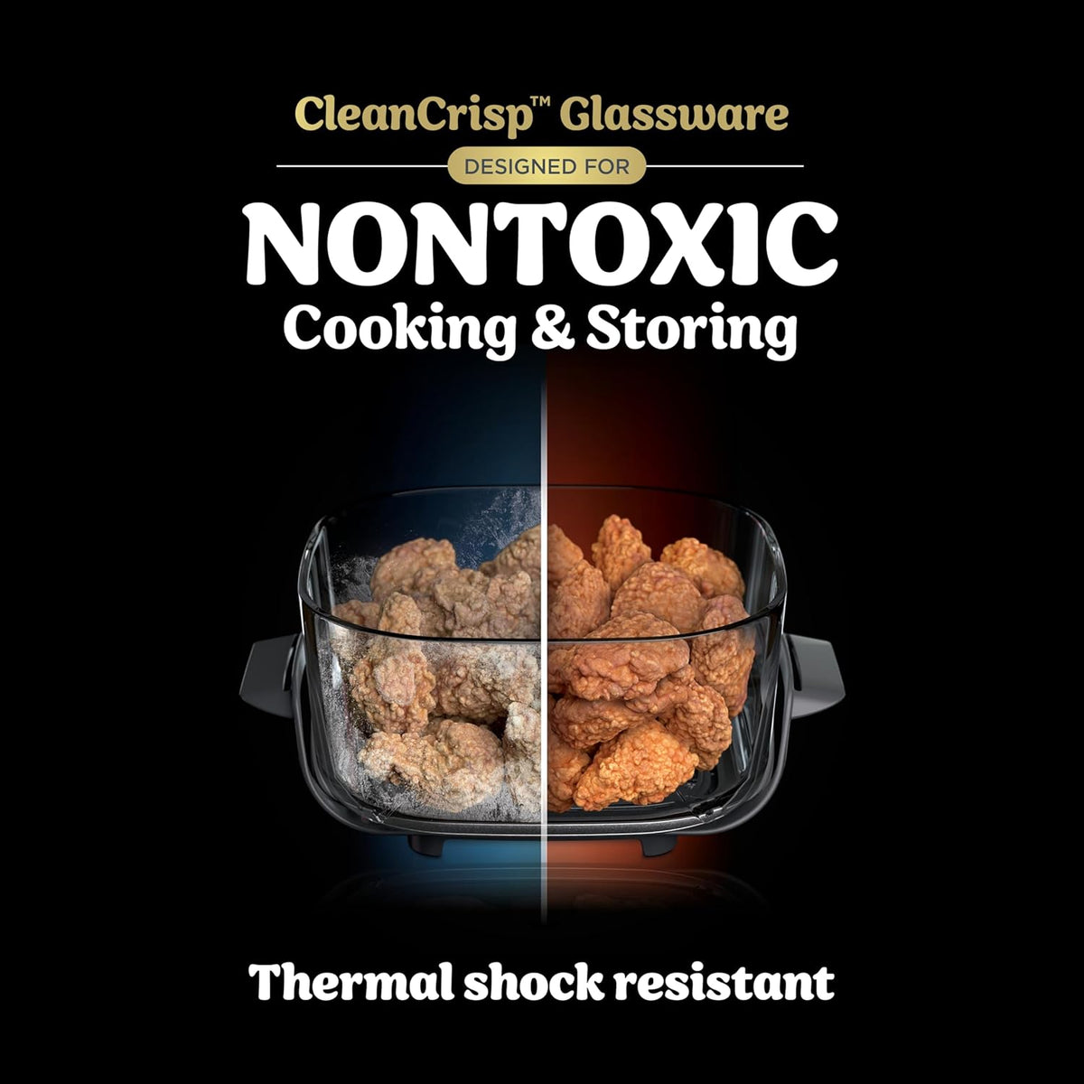 Ninja Crispi countertop air fryer with nested containers