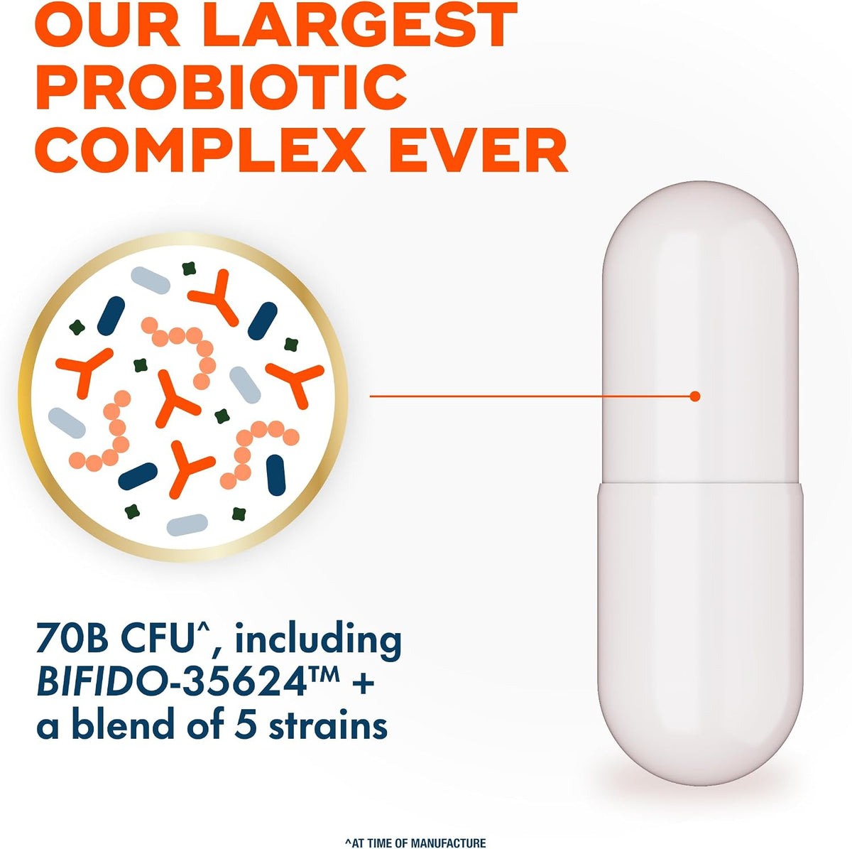 Align probiotics 30 capsules supplement packaging