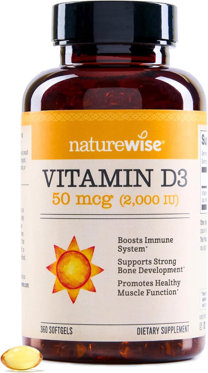 NatureWise D3 2000IU 360 mini softgels