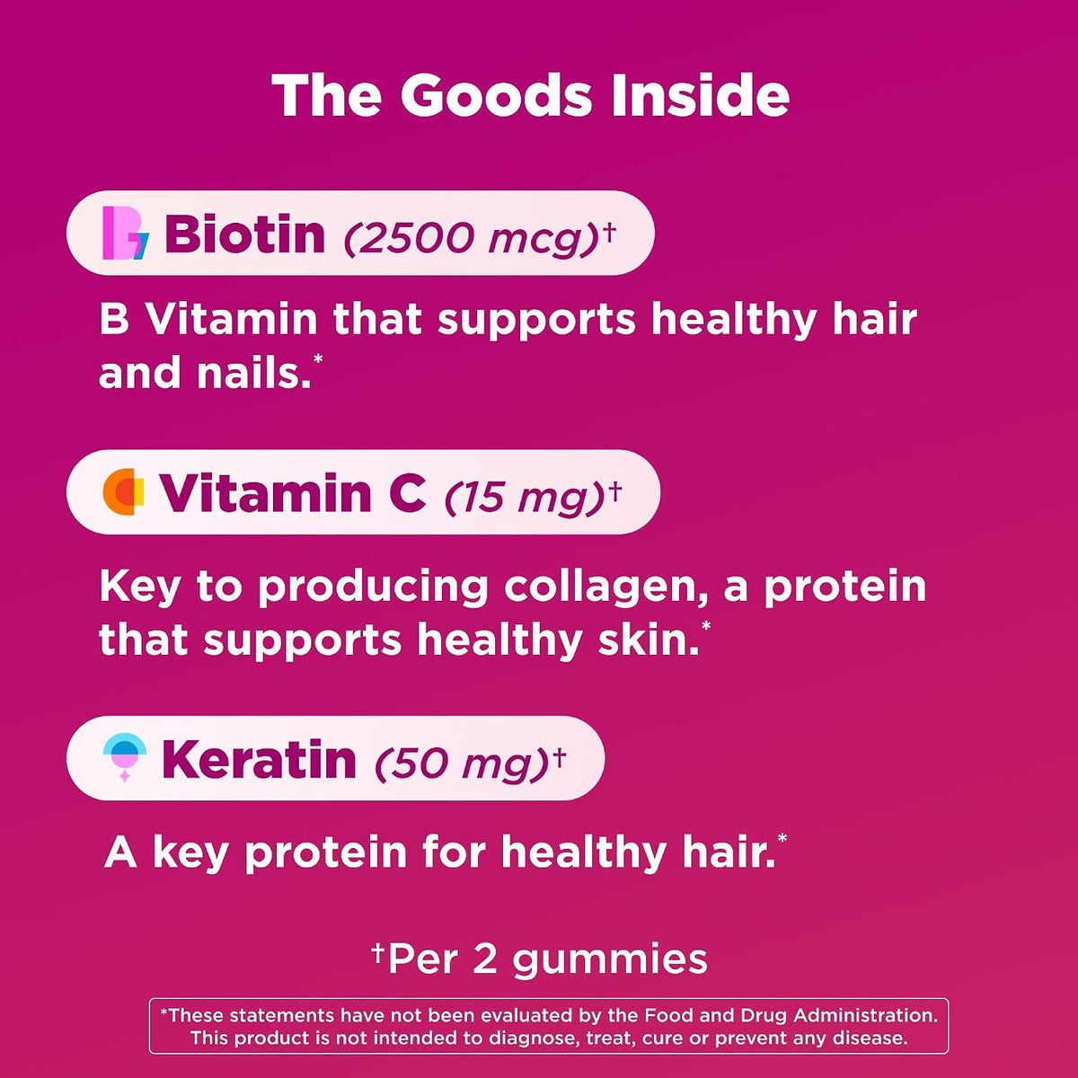 OLLY beauty gummies with biotin vitamins C and E