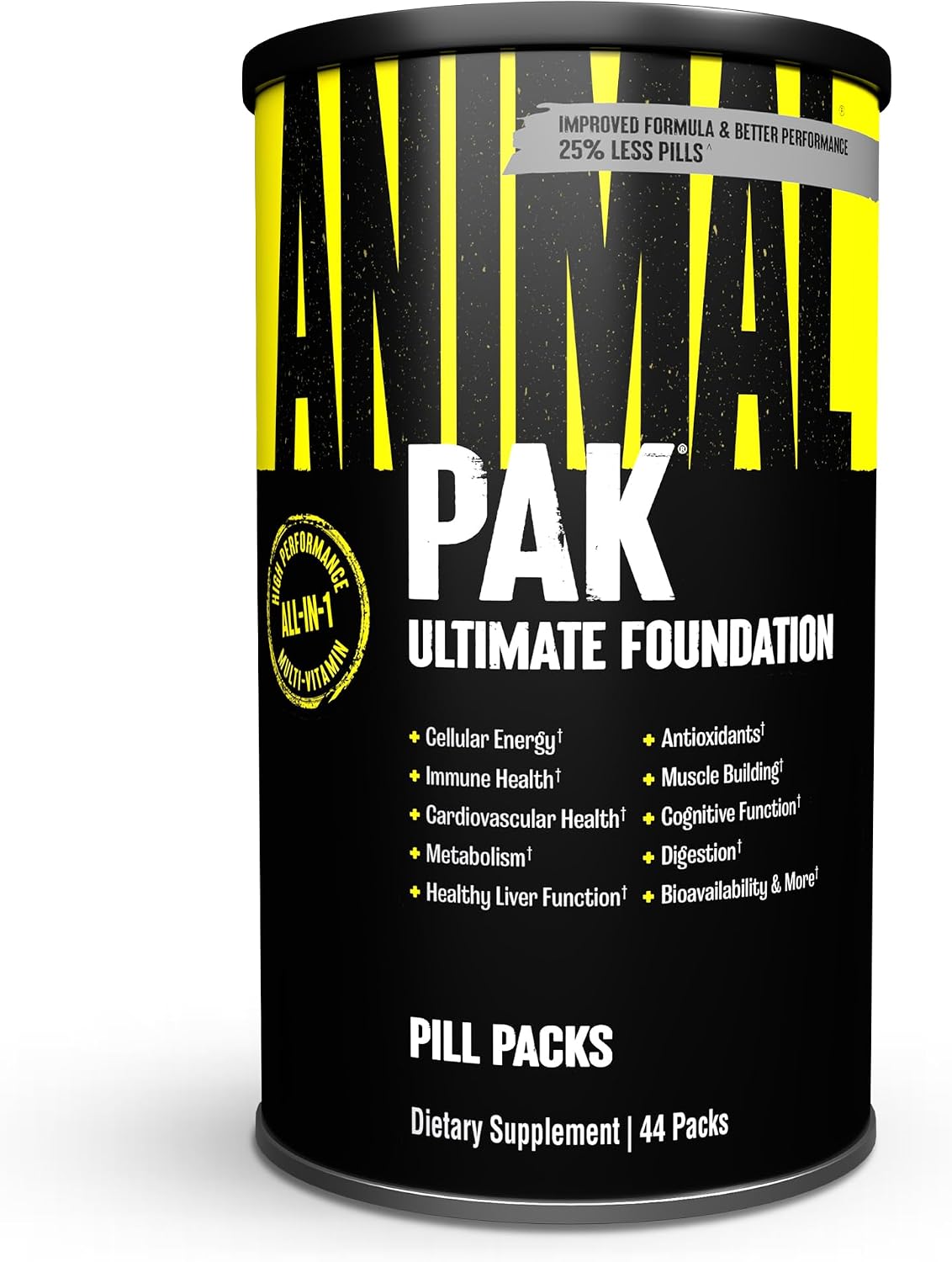 Animal Pak daily vitamin supplement for men and women