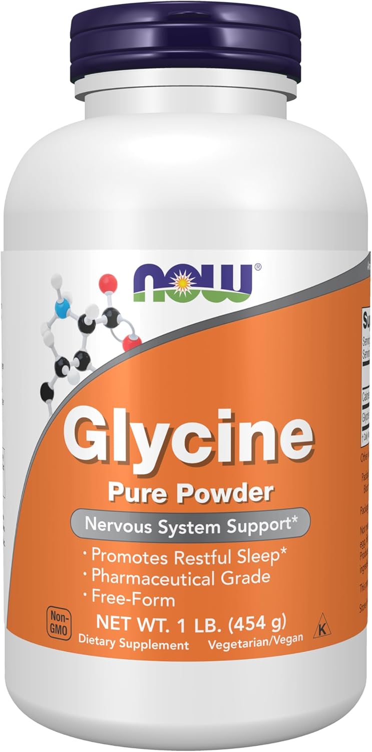 NOW Supplements glycine powder cognitive support