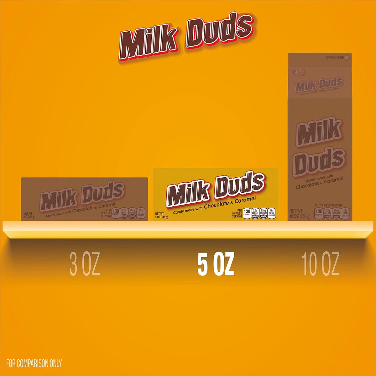 Milk Duds chocolate caramel candy boxes 5 oz