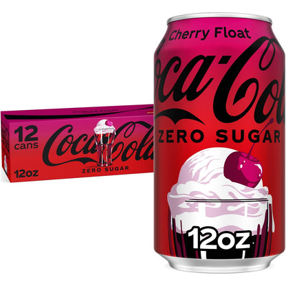 Coca-Cola Zero Cherry Float soda fridge pack