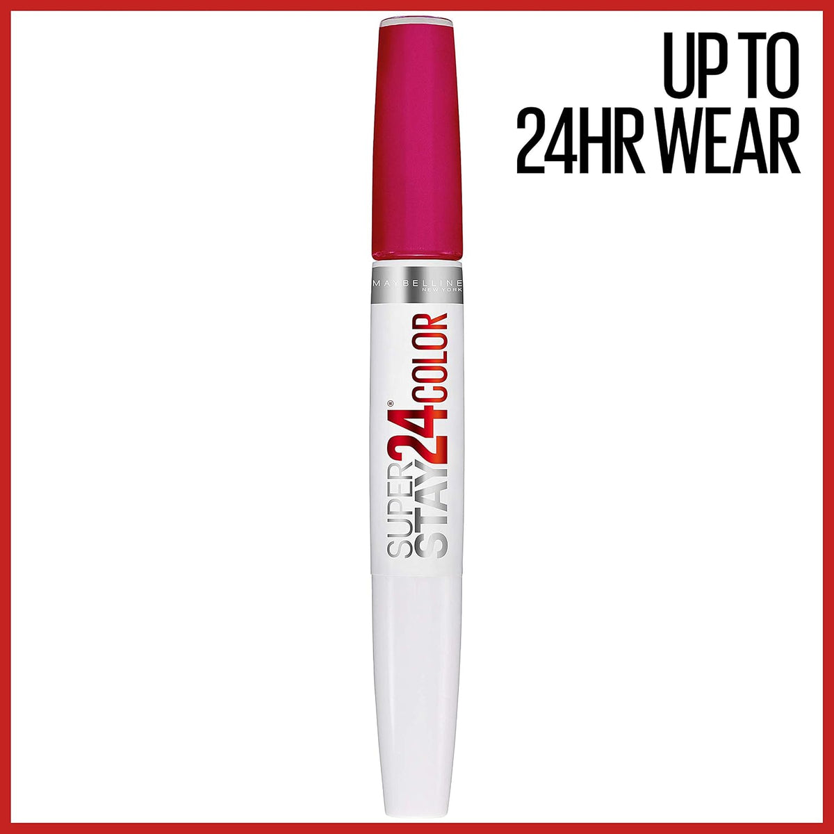 Crisp Magenta 305 long-wear lipstick shade