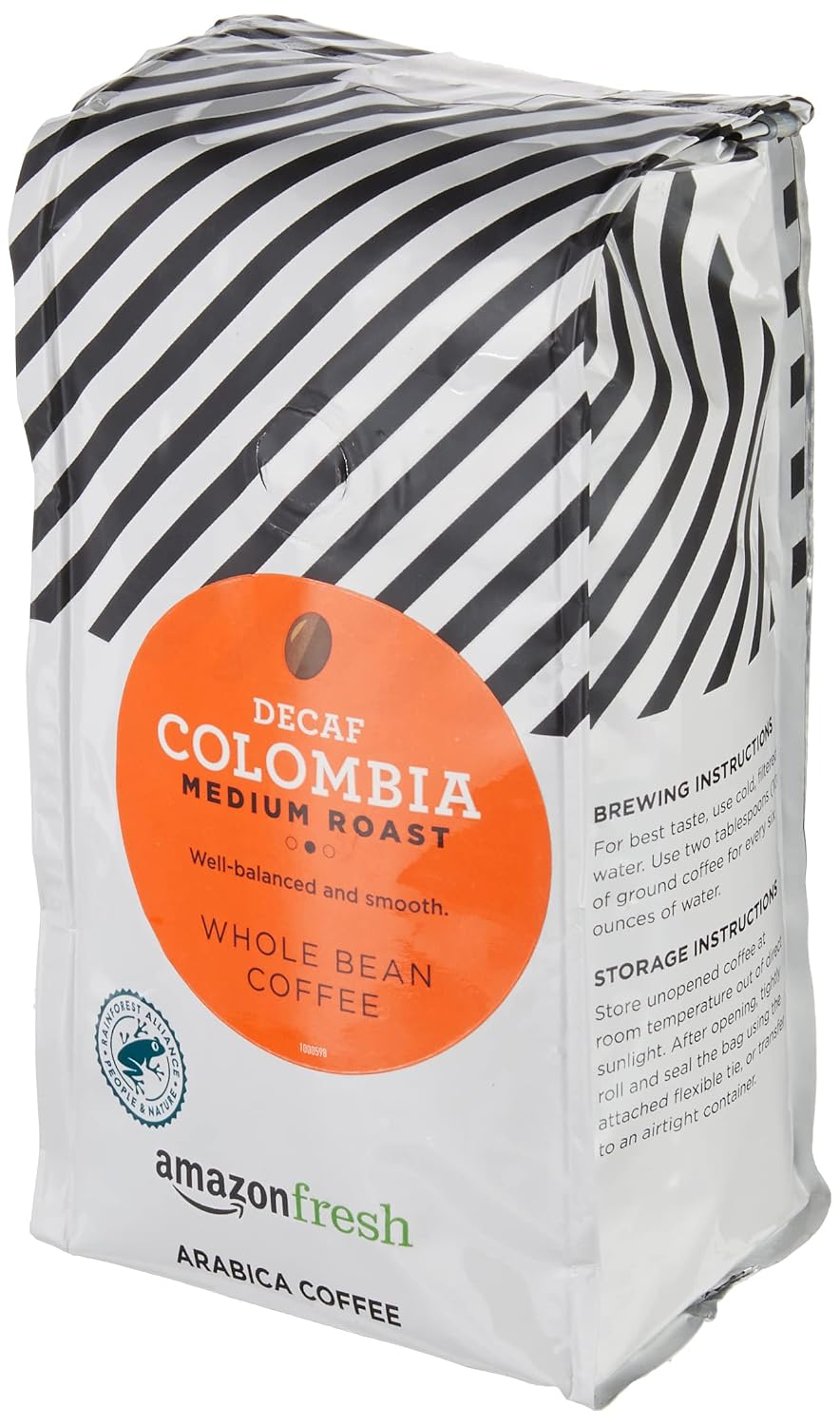 12 ounce decaf whole bean coffee by Amazon Fresh