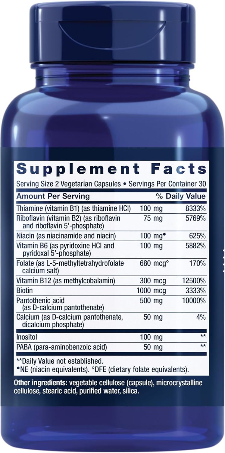 BioActive Complete B-Complex supplement label