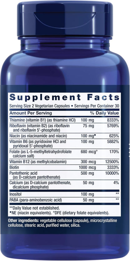 BioActive Complete B-Complex supplement label