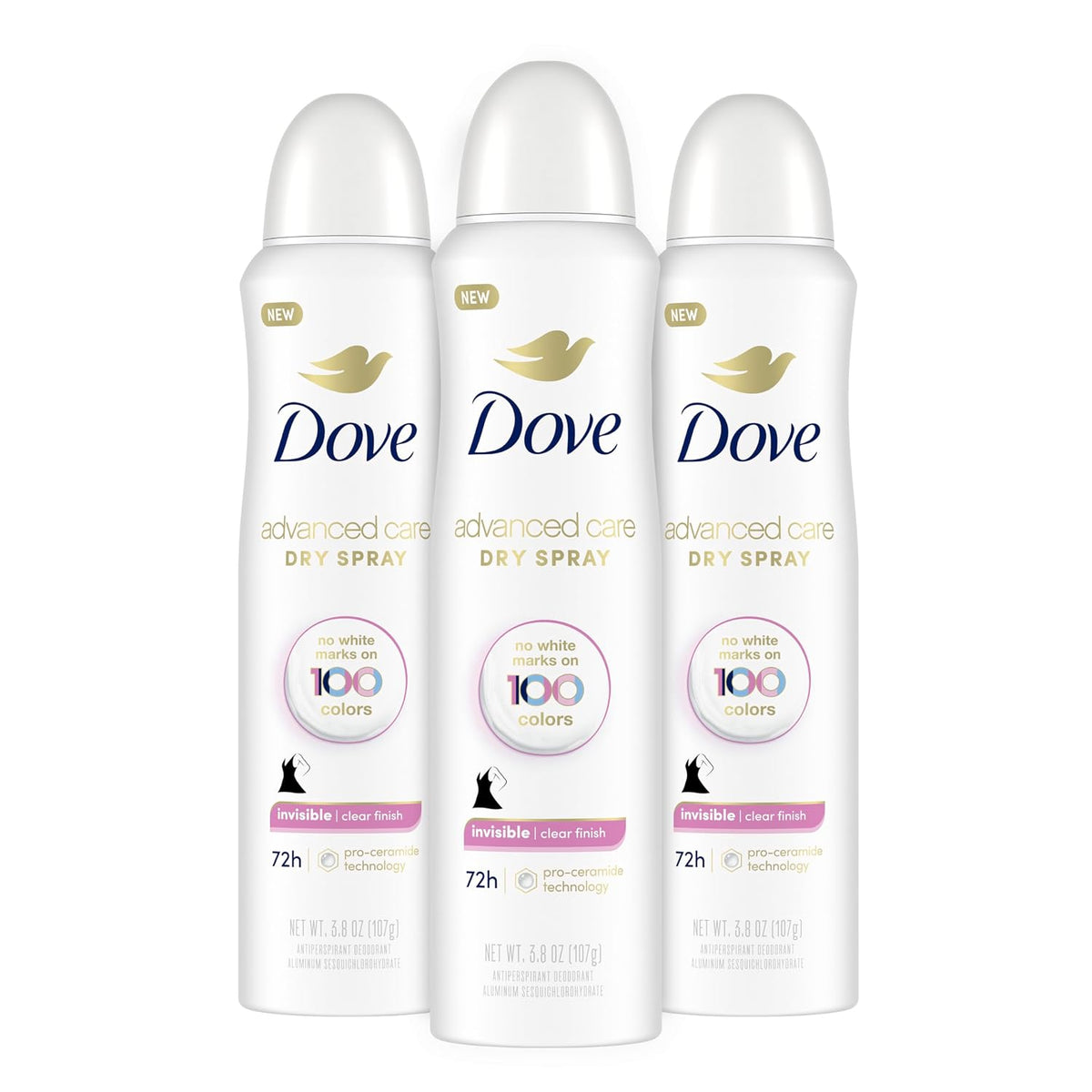 Dove Clear Finish dry spray antiperspirant deodorant