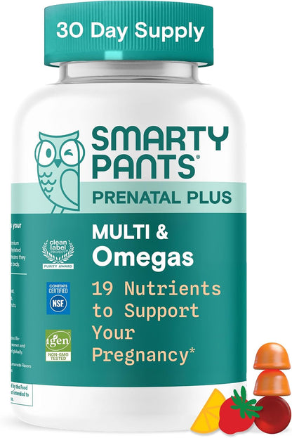 SmartyPants prenatal gummies with DHA and methylfolate