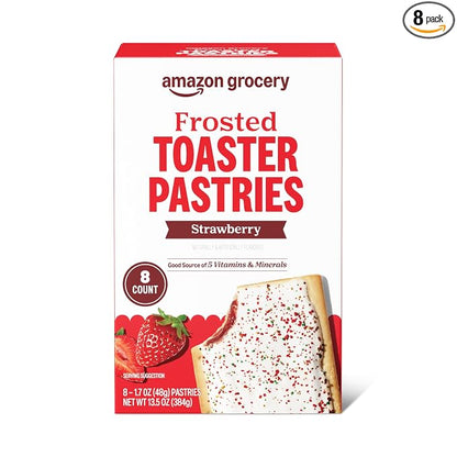 Amazon Grocery strawberry frosted toaster pastries box
