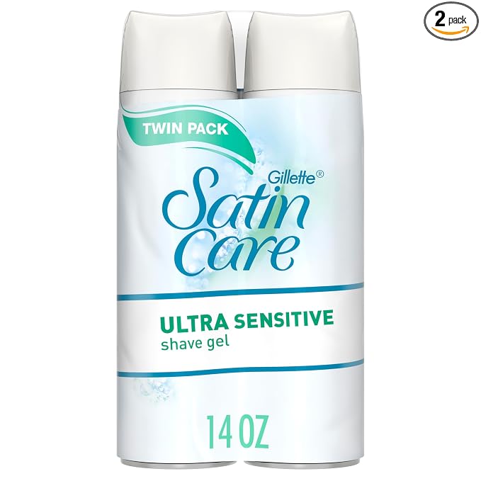 Gillette Satin Care Ultra Sensitive shave gel 2-pack