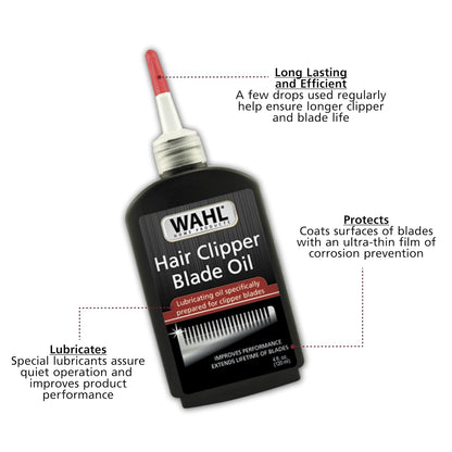 Hair clipper lubricating oil for blade maintenance