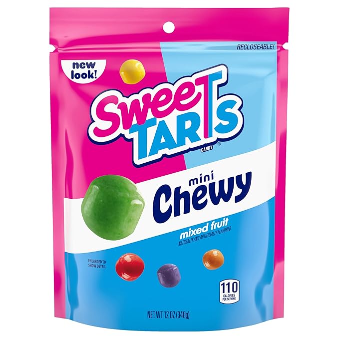 SweeTARTS Mini Chewy mixed fruit candy 12 oz resealable bag