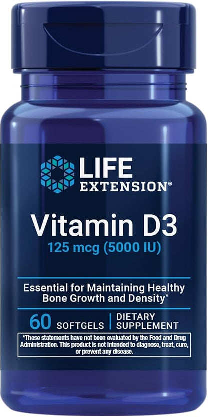 Life Extension Vitamin D3 5000 IU softgels