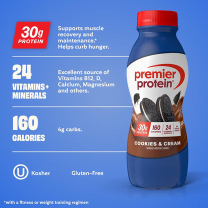 Cookies & Cream ready to drink protein shakes 11.5 oz
