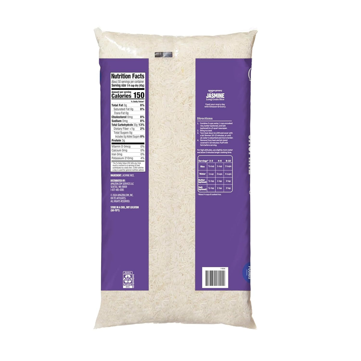Long grain jasmine rice for everyday meals
