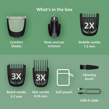 Rechargeable Norelco beard and hair trimmer kit