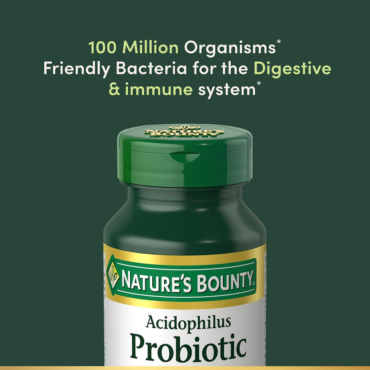 Nature's Bounty Lactobacillus acidophilus probiotic