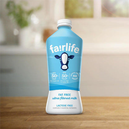 Fairlife fat free milk with 50 percent less sugar