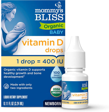 Organic baby Vitamin D drops by Mommy's Bliss