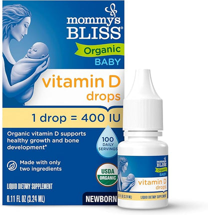 Mommy's Bliss Organic Baby Vitamin D Drops bottle