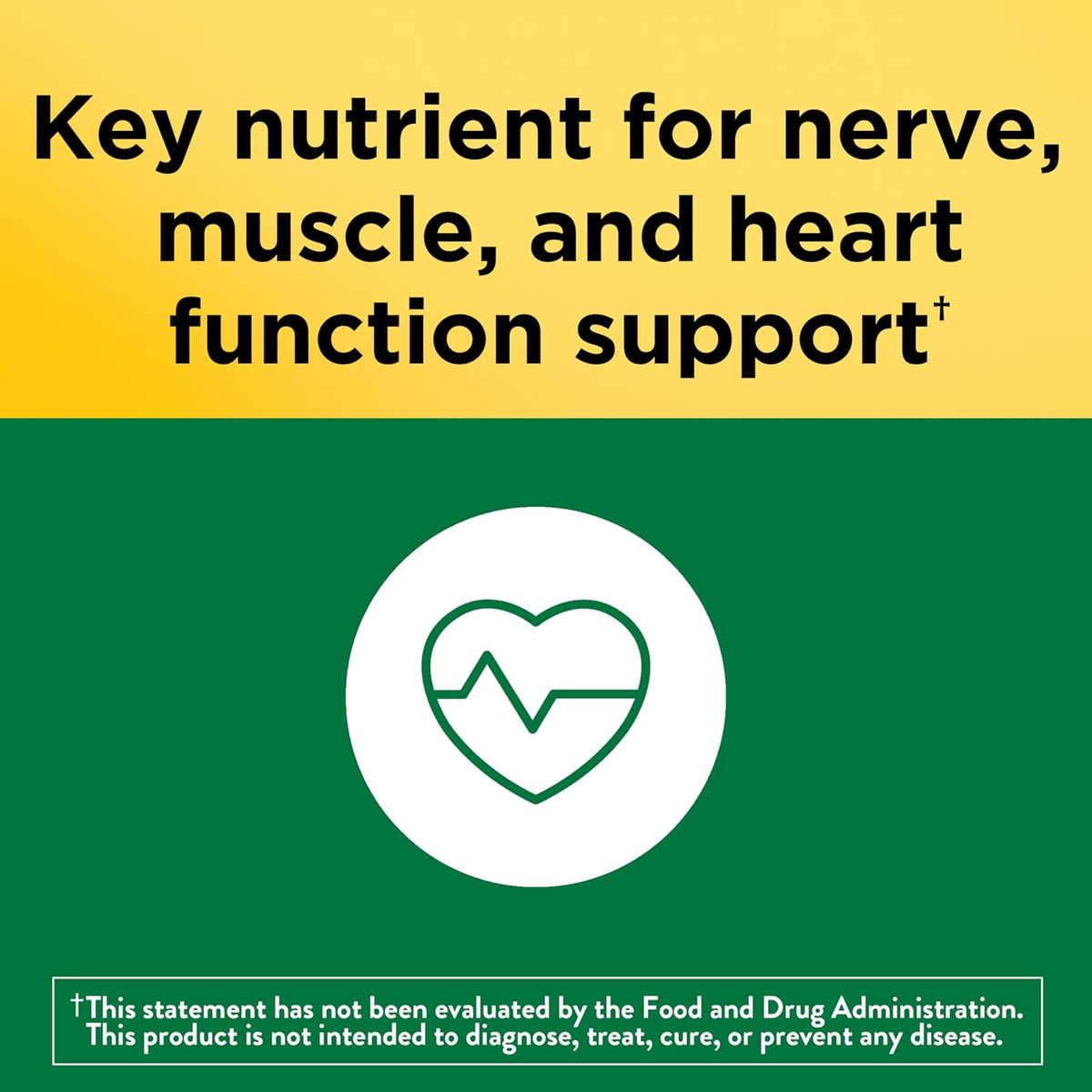 Nature Made potassium tablets gluten free supplement bottle