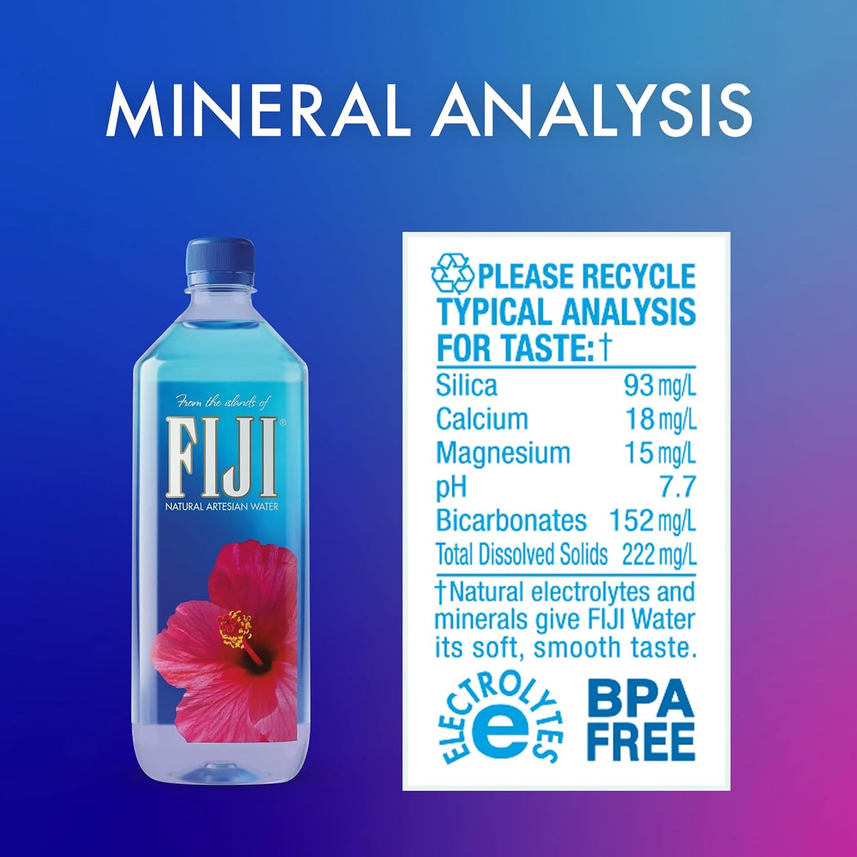 FIJI Natural Artesian Water 33.8 fl oz bottle
