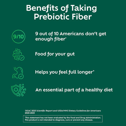 Benefiber daily prebiotic fiber powder for beverages and food