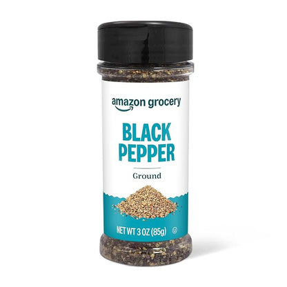 Amazon Grocery ground black pepper 3 oz container