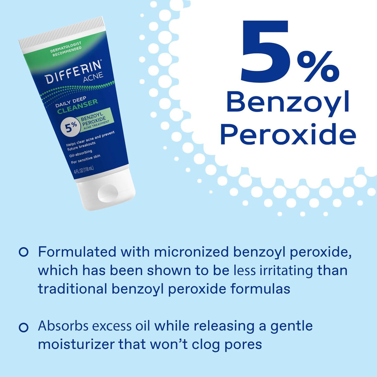 Differin acne cleanser 4 oz skincare product