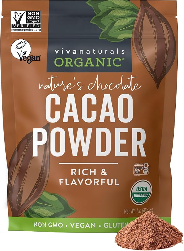 Viva Naturals organic cacao powder 1 lb