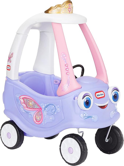 Toddler pink Cozy Coupe toy car with working door