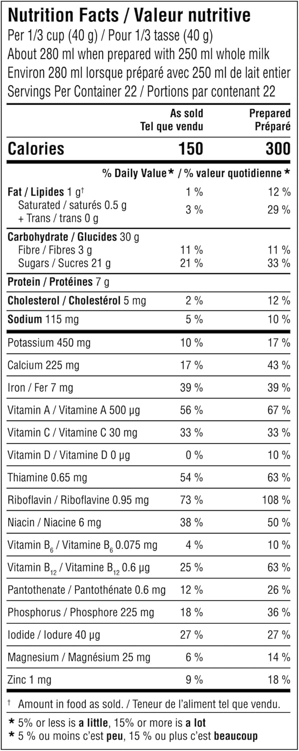 BOOST breakfast powder nutrition drink mix