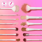 Soft face brush for cream powder and liquid makeup