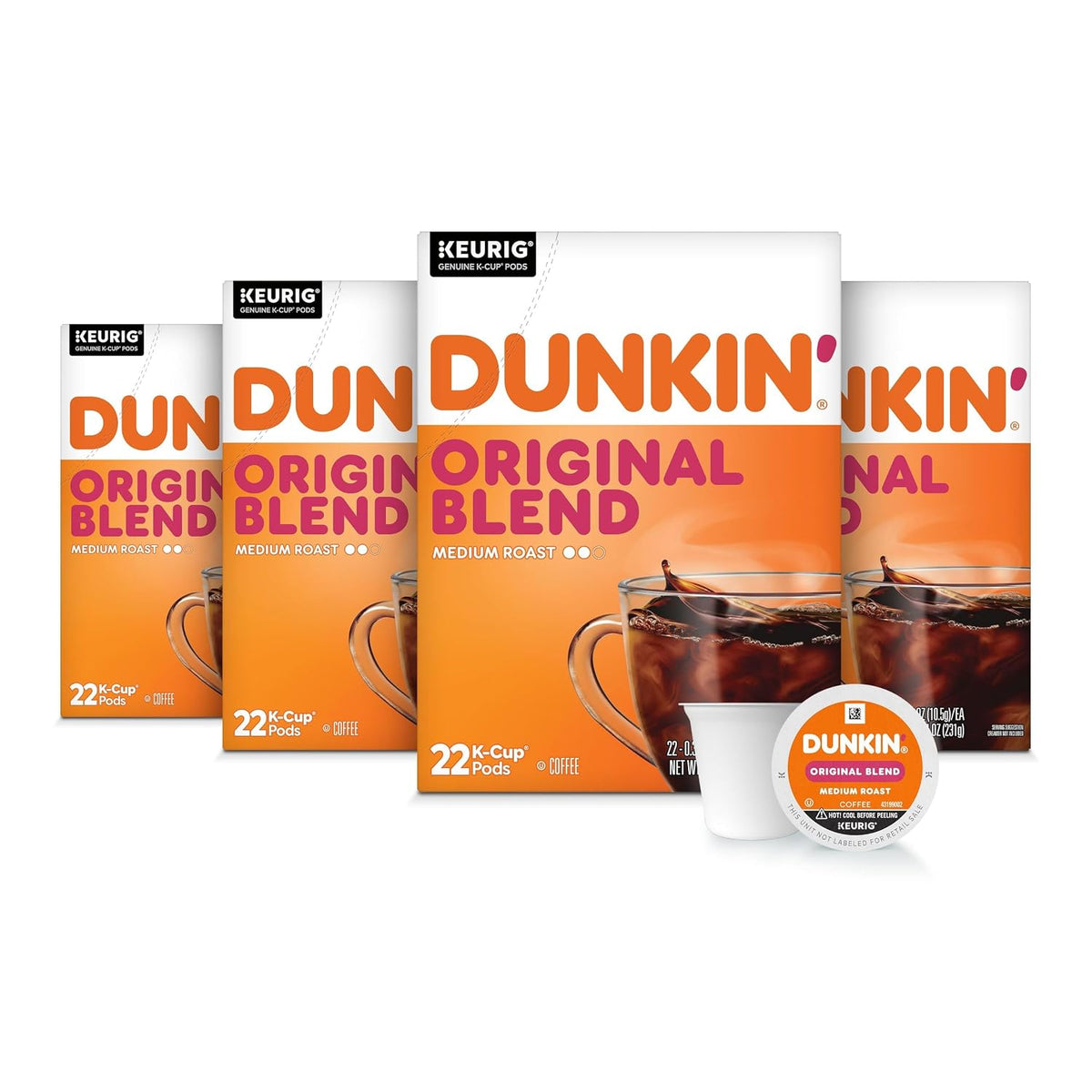 Dunkin’ medium roast single serve coffee pods