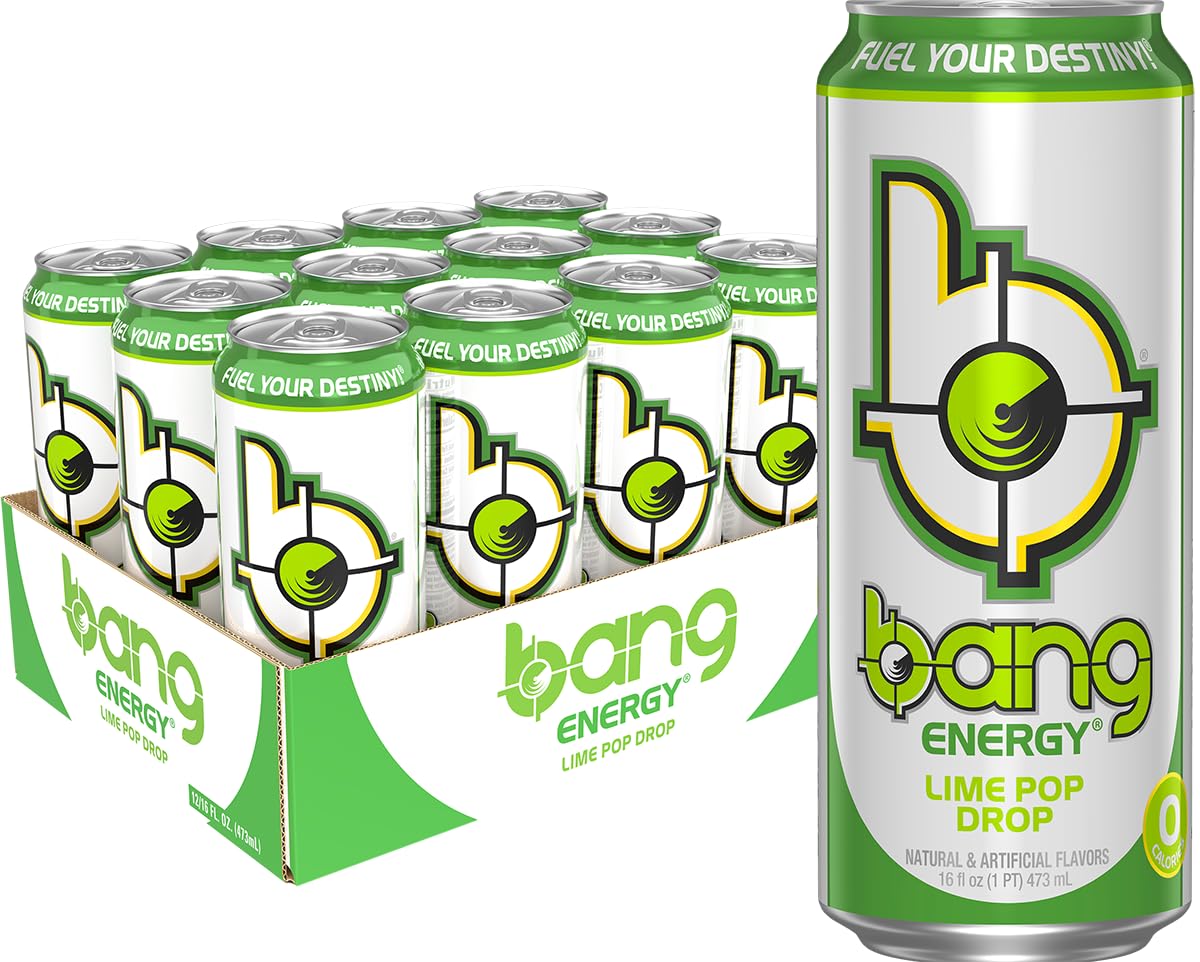 BANG Lime Pop Drop 16 fl oz energy drink