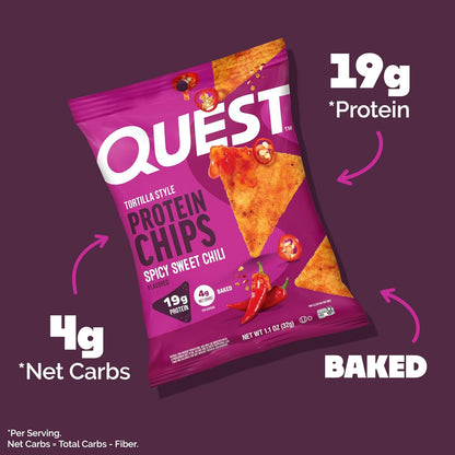 Gluten free Quest spicy sweet chili snack chips