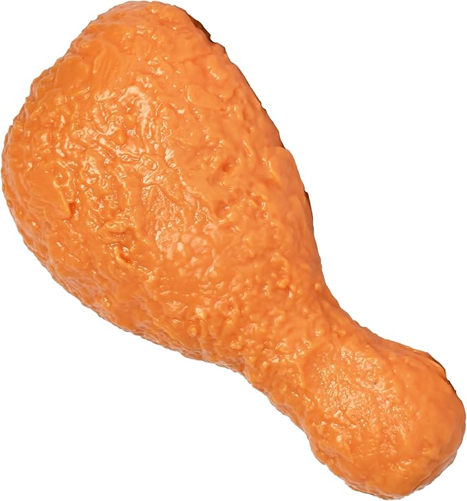 Oversized fried chicken squishy toy for ages 3 and up