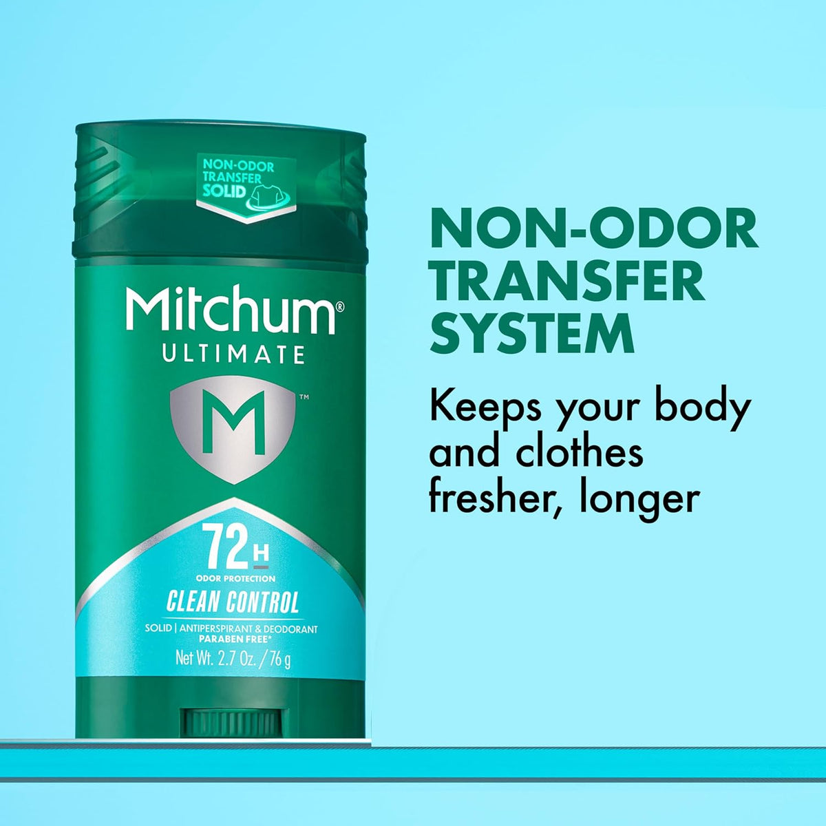 Mitchum deodorant with Clean Control cedarwood scent