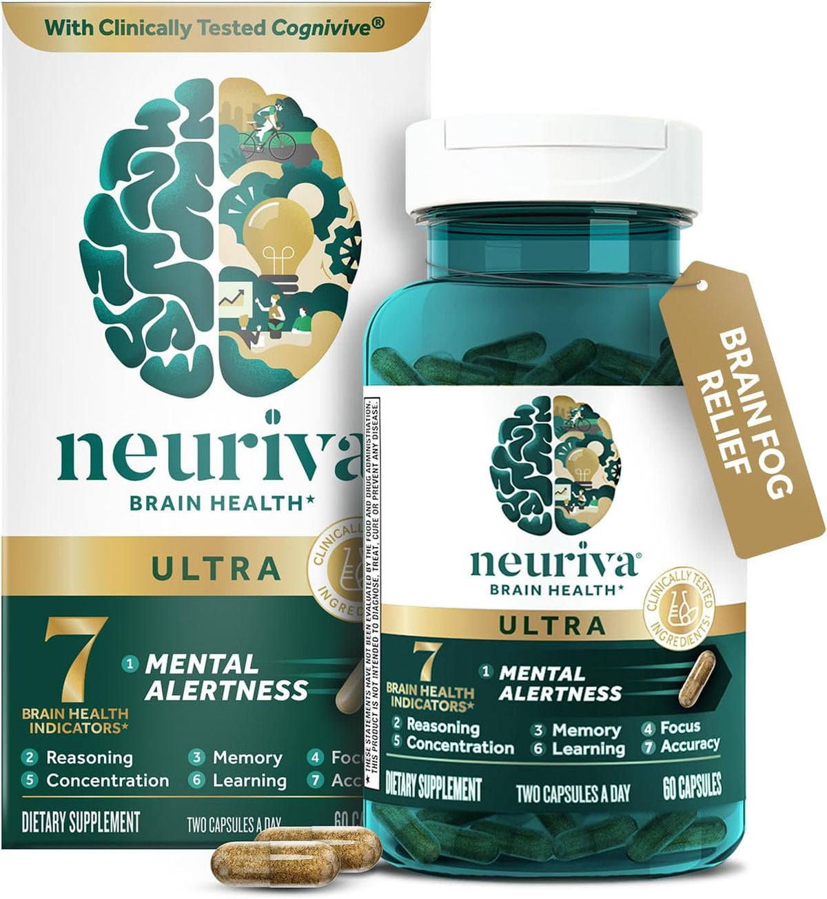 NEURIVA Ultra memory and focus supplement front label