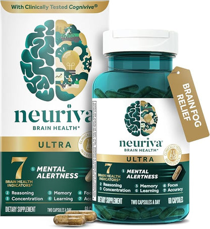 NEURIVA Ultra brain support capsules 60 count bottle