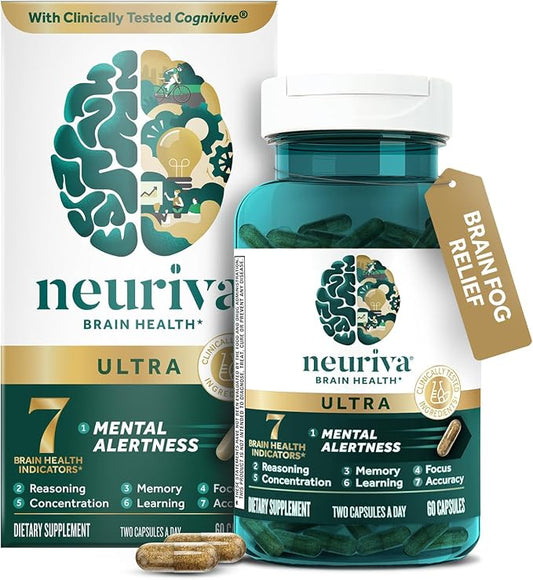 NEURIVA Ultra brain support capsules 60 count bottle