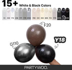 PartyWoo black balloon set for weddings and celebrations