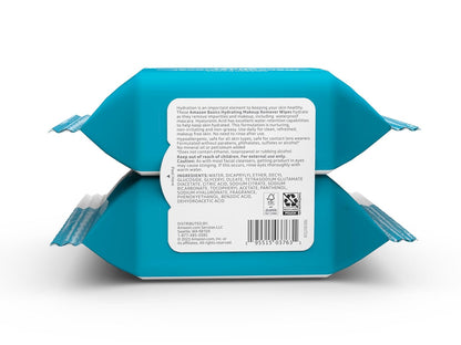 Amazon Basics wipes for removing waterproof mascara