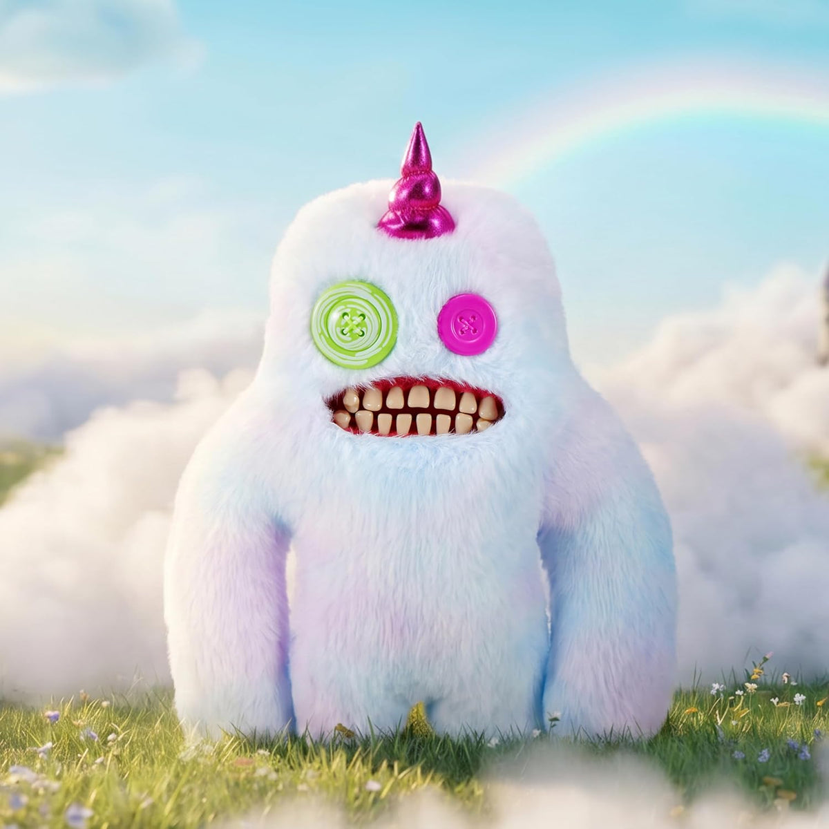 Sparkly Fugglercorns plush figure with horn