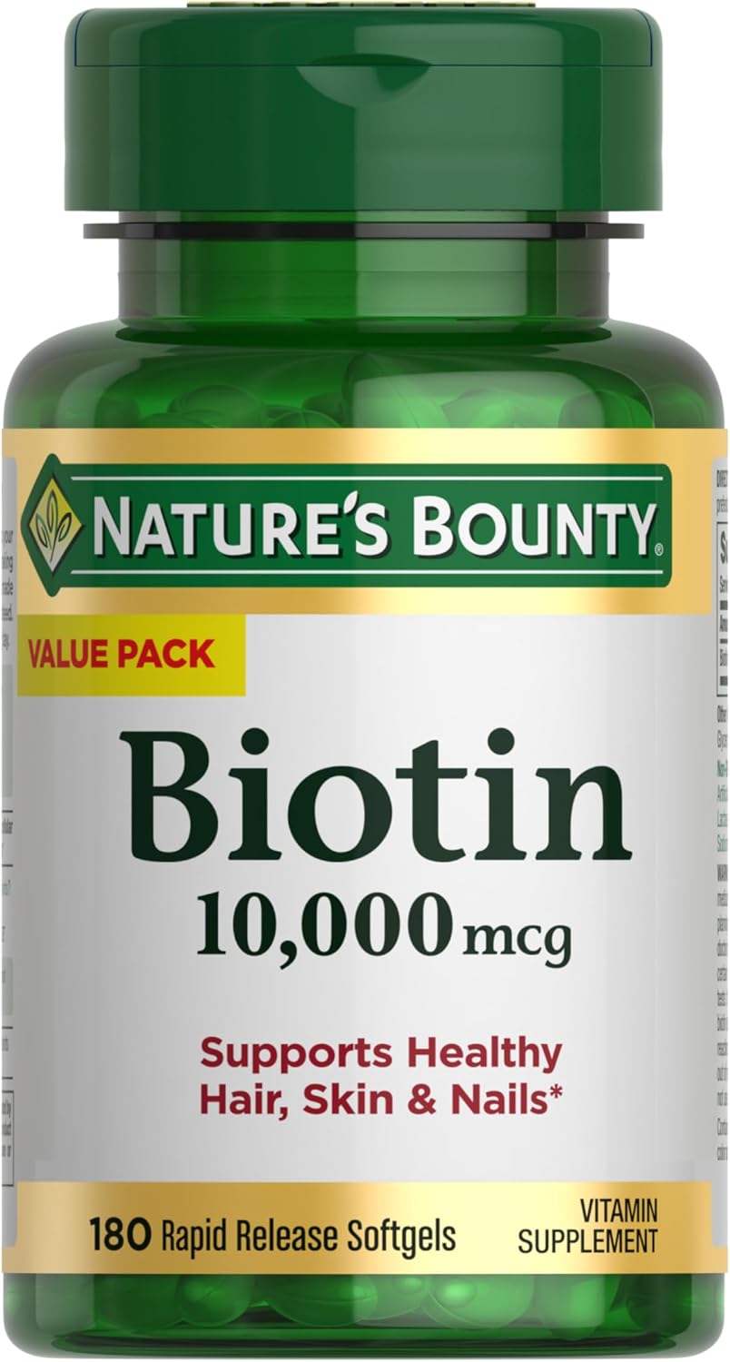 Nature's Bounty Biotin 10000 mcg rapid release softgels