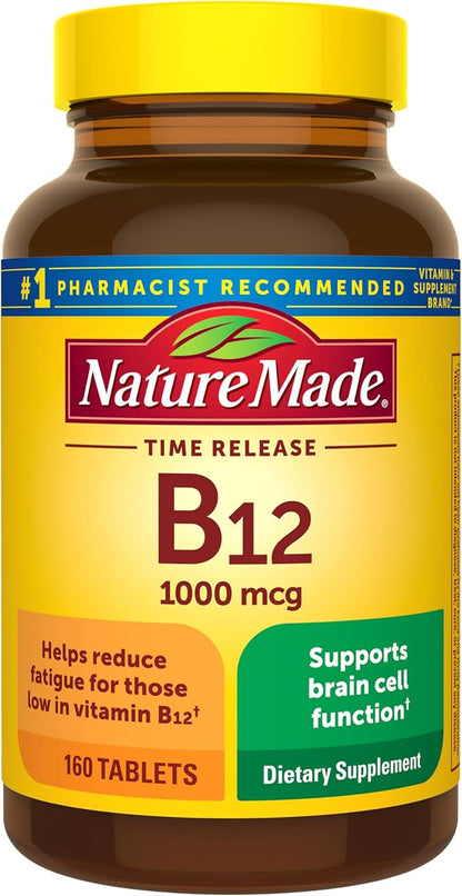 Nature Made Vitamin B12 1000 mcg tablets bottle
