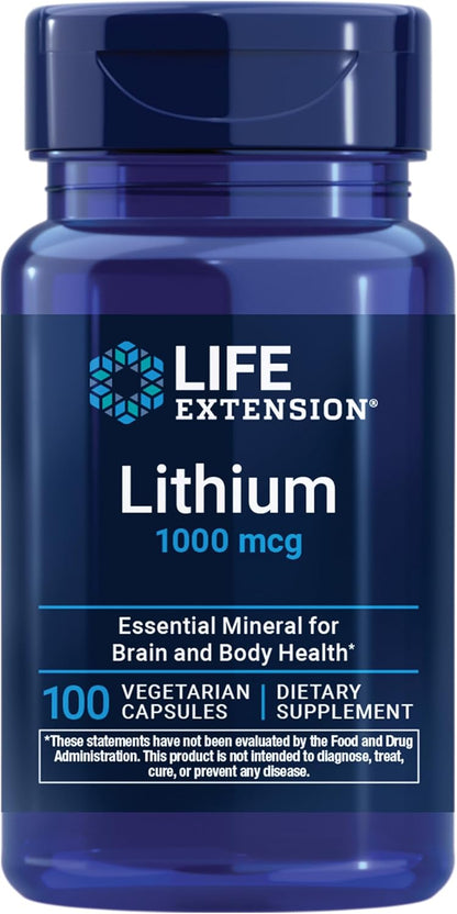 Lithium orotate low-dose capsules by Life Extension