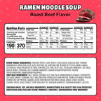 Maruchan roast beef noodle soup in 3 oz packs